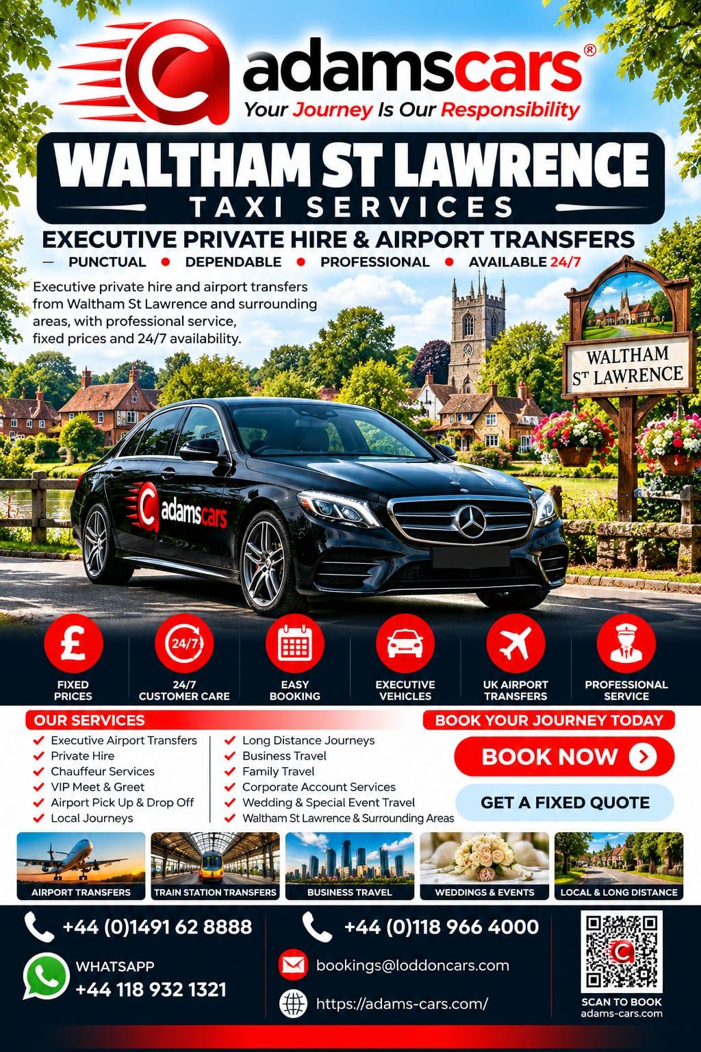 Waltham St Lawrence taxi service in Berkshire