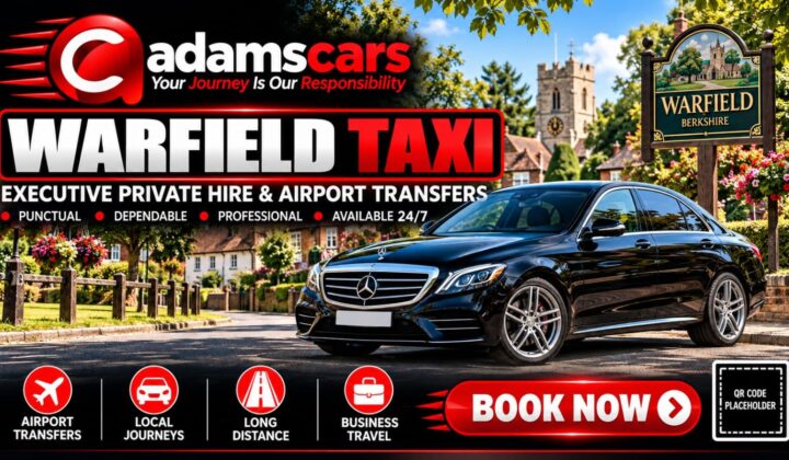 Warfield taxi service in Berkshire by Adam Cars Taxi Company.