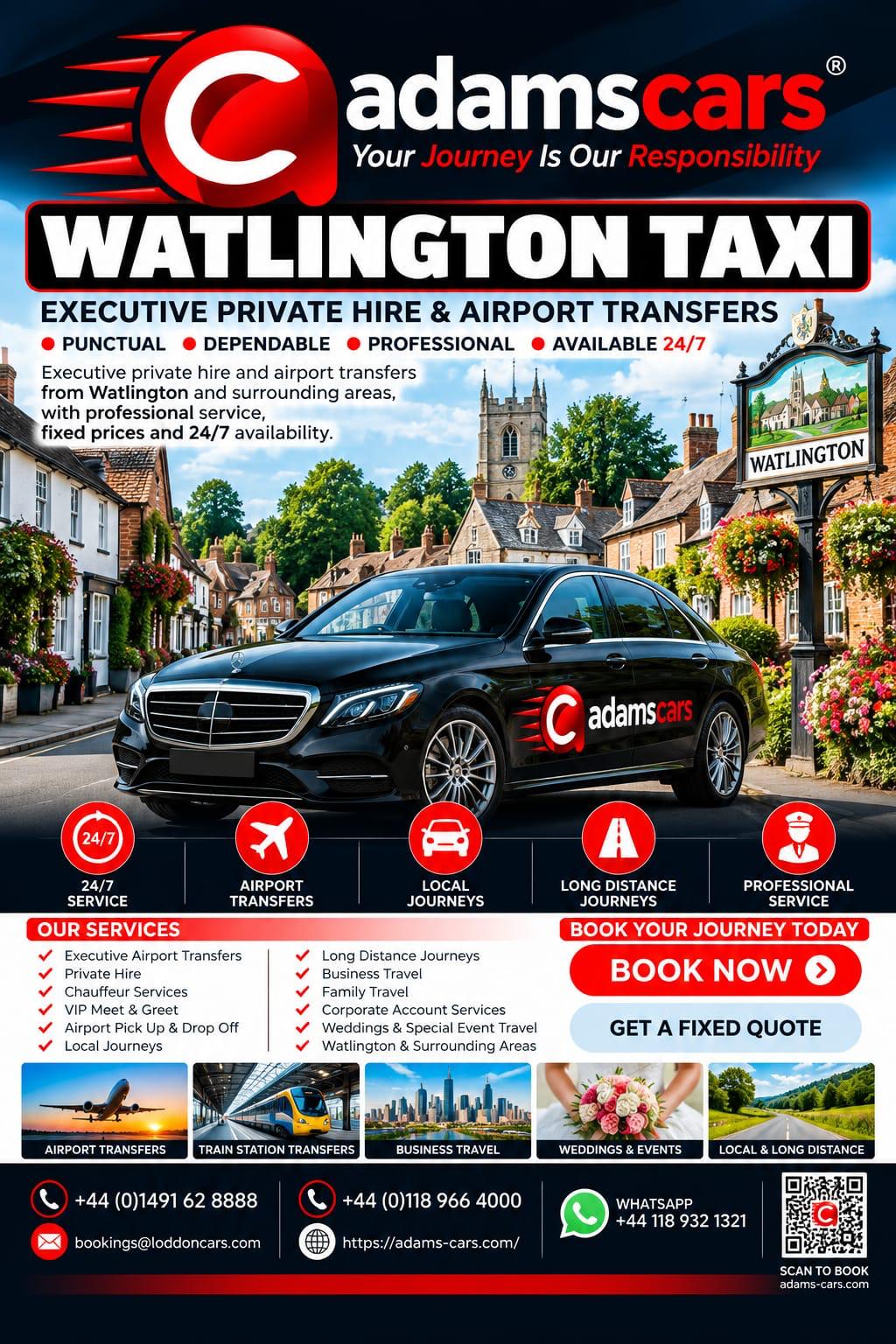 Watlington taxi service in Oxfordshire