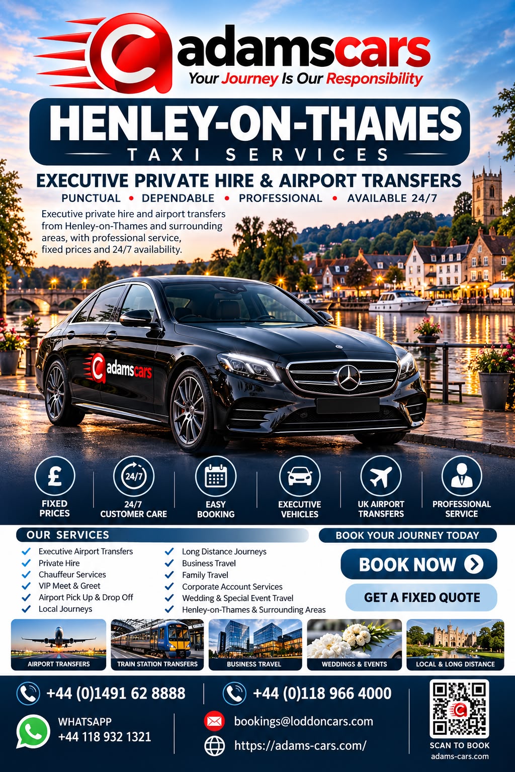 Henley-on-Thames taxi service near the town centre