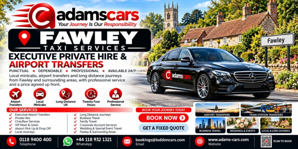 Fawley taxi service in Oxfordshire