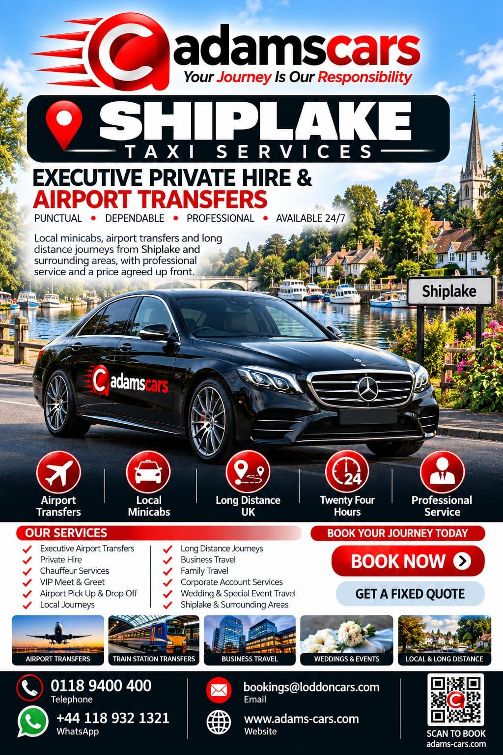 Shiplake taxi service near Henley-on-Thames