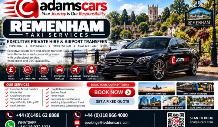 Remenham taxi service near Henley-on-Thames