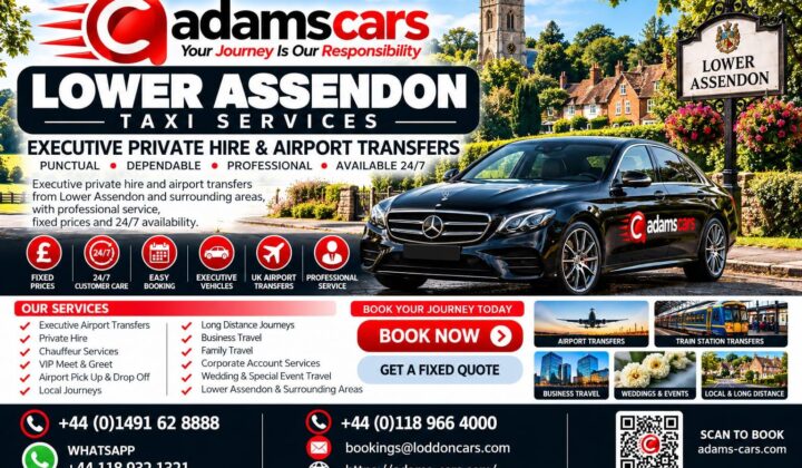 Lower Assendon taxi service in Oxfordshire