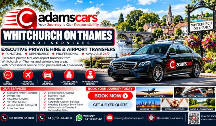 Whitchurch-on-Thames taxi service for local journeys and pre-booked transport