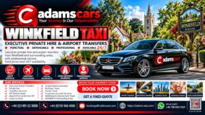 Winkfield taxi service in Berkshire by Adam Cars Taxi Company.
