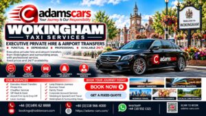 Wokingham taxi service by Adam Cars Taxi Company for local journeys and travel across Berkshire.